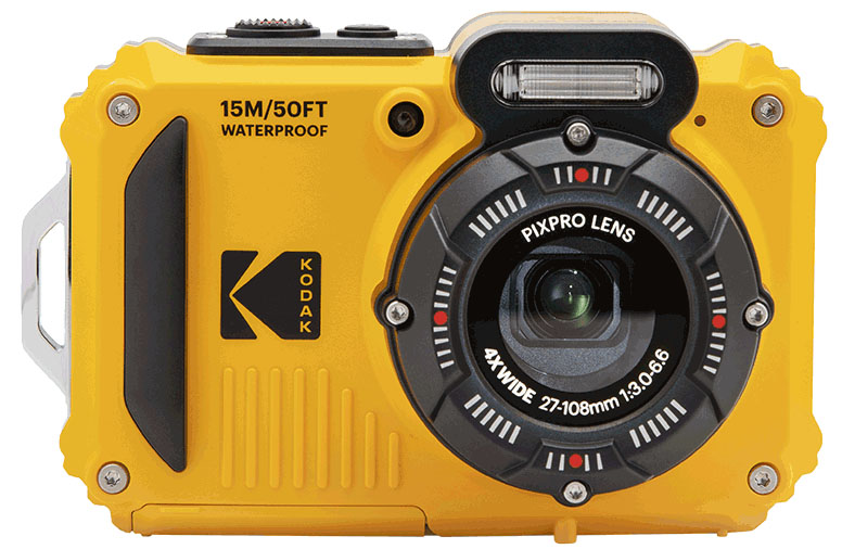 kodak wpz2 amarillo + 2 pilas + micro sd 16g